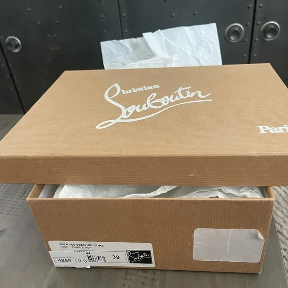 CHRISTIAN LOUBOUTIN PUMPS IRIZA 100 VEAU VELOURS - Picture 5 of 7